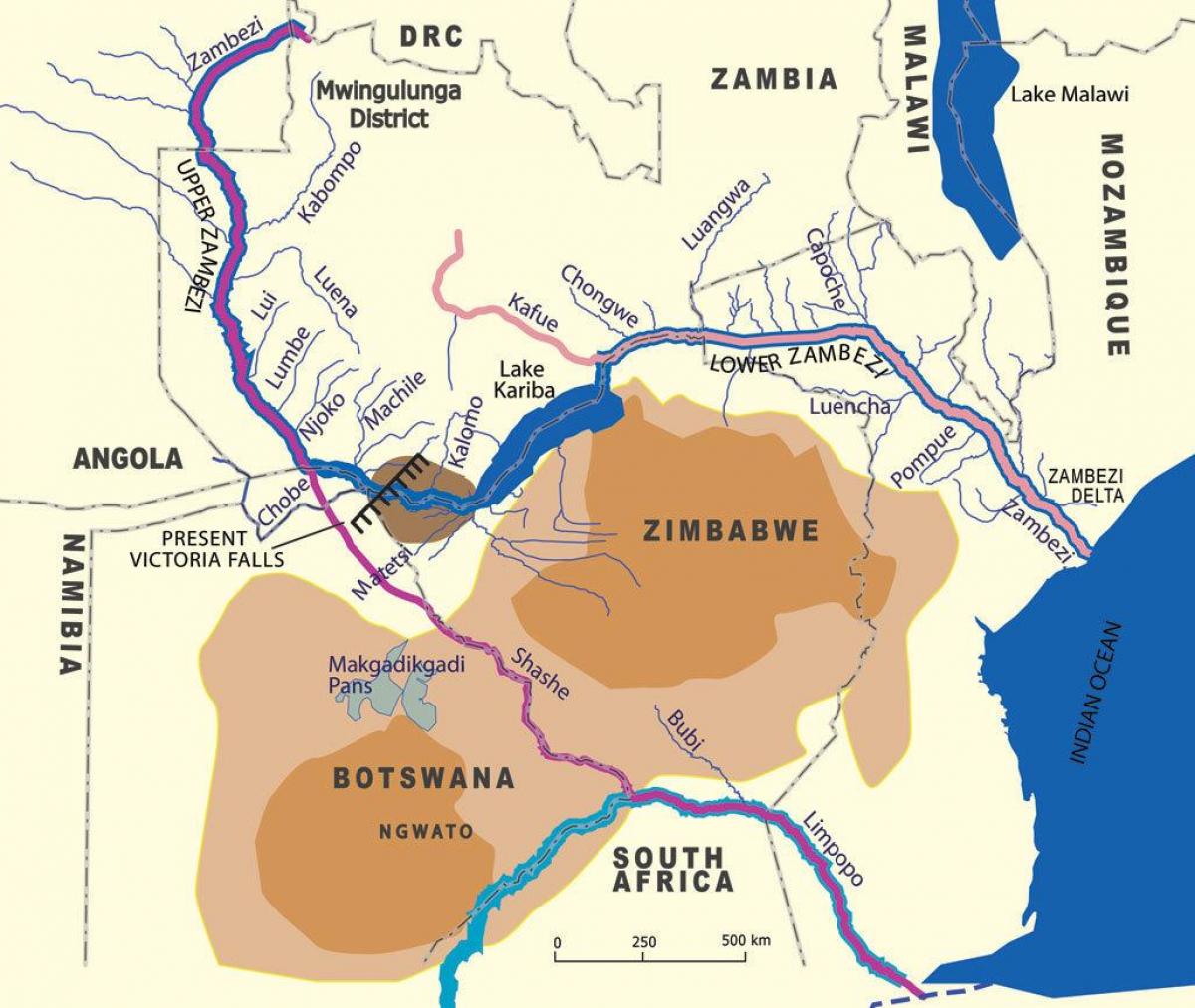 Zemljevid geološkega zambi