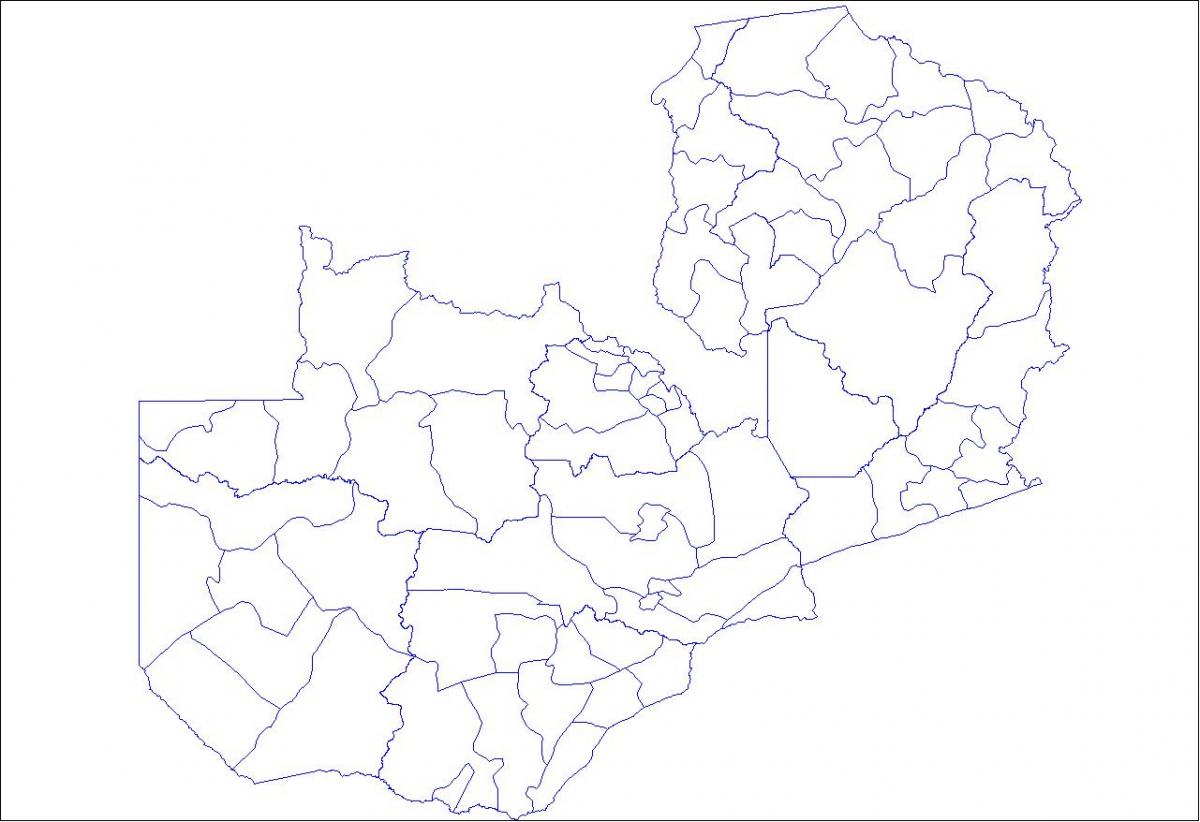 Zemljevid Zambija oris