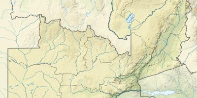Zemljevid Zambija reke 